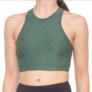 OUTDOOR VOICES Athena Crop Top Hunter Green Small
